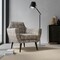 Grey Stain Resistant Performance Pet Friendly Abstract Woven Pattern Upholstery Fabric by The Yard - SKU: Malibu Ash
